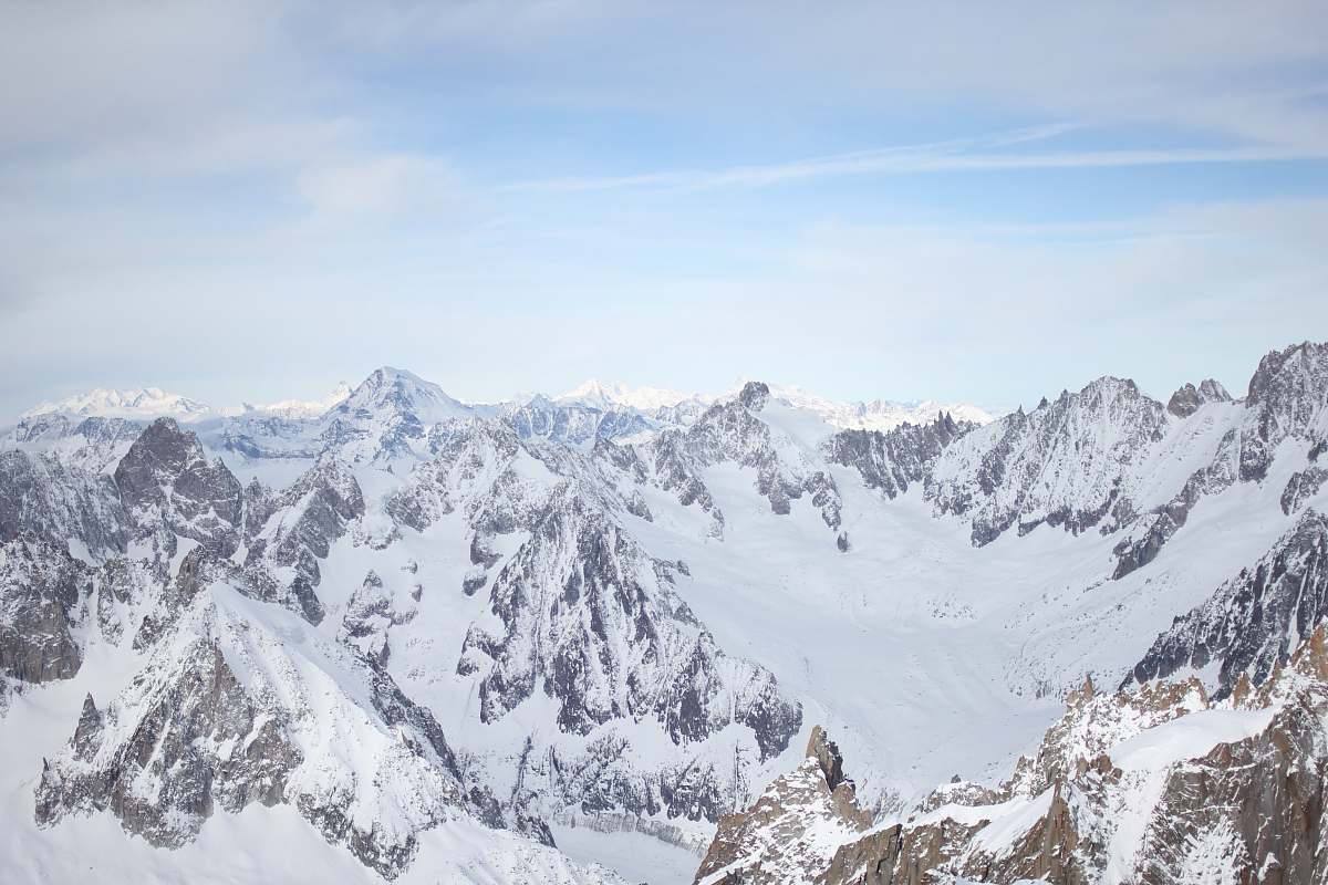 france snowcap mountains taken at daytime snow